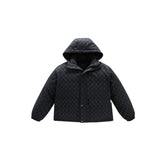 Men's Vintage Letter Jacquard Puffer Jacket